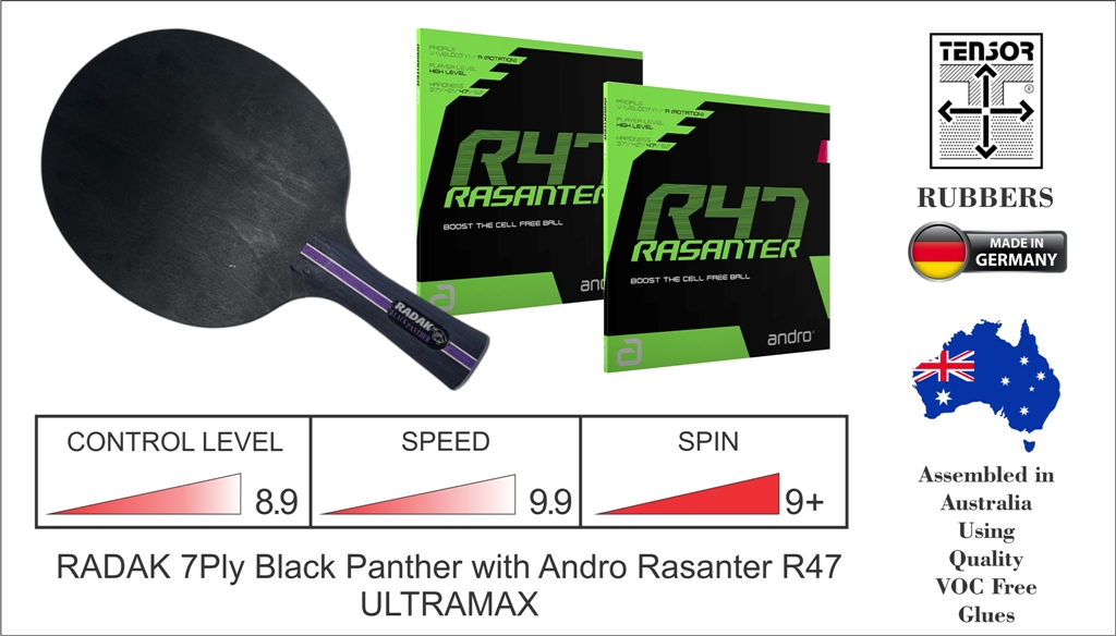 RADAK Black Panther Plus Andro Rasanter R47 Ultramax